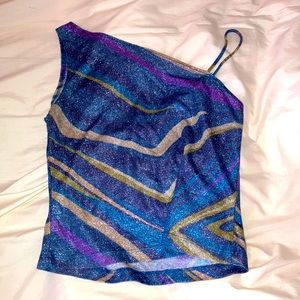 Vintage Y2K glitter top
